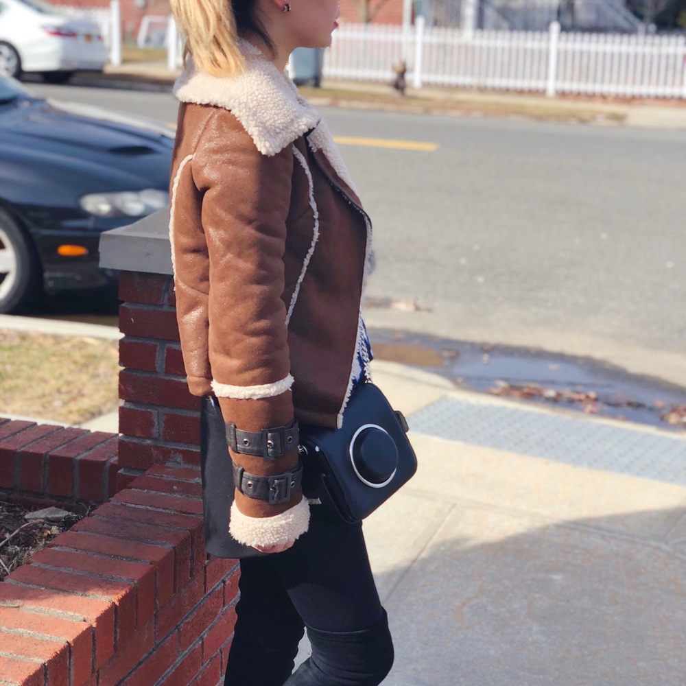 Michael Kors black camera bag